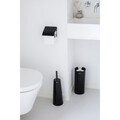 Set accesorii pentru baie 3 piese, Brabantia, Balance, otel, negru mat