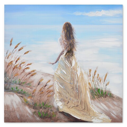Tablou, bella, 100 x 3 x 100 cm, canvas, multicolor