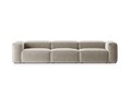 Canapea 4 locuri, Bergamo, Cosmopolitan Design, 364x108x70 cm, tesatura structurata, bej