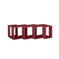 Comoda TV Cons Extra, Decortie, 118x32x90 cm, visiniu