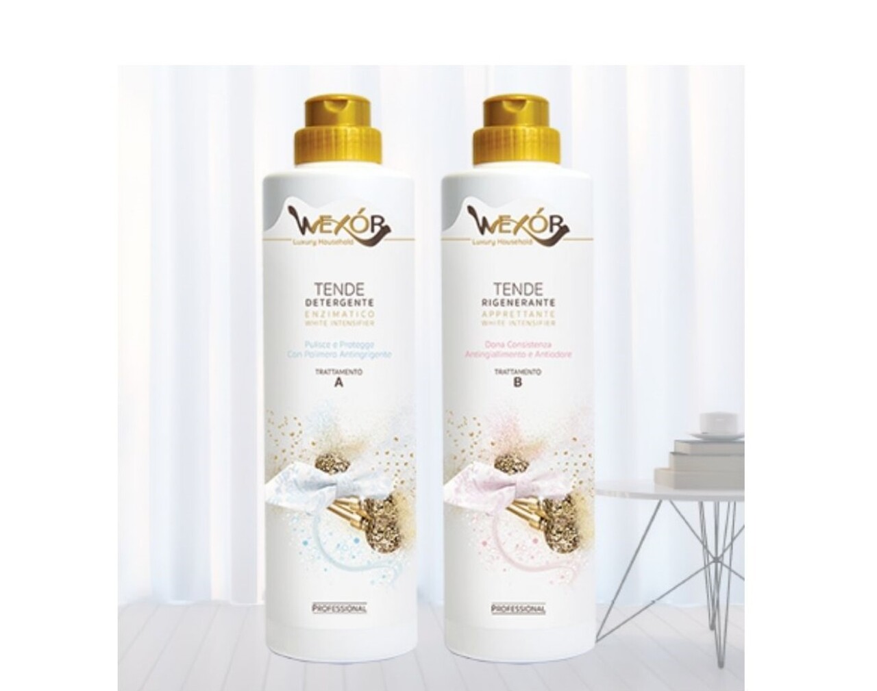 Apret tratament pentru albirea intensa a perdelelor, 750 ml, Wexor