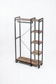 Suport de haine, Hanah Home, Aristo, 90x169x34 cm, Pin Atlantic / Negru