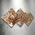Set 4 tablouri decorative, 4MDF1787222420, MDF, Imprimat UV, Multicolor