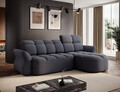 Coltar extensibil dreapta 3 locuri ELTAP, Beneth, 301x185x115 cm, lemn/poliester, albastru