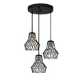 Lustra Tortum N-1058, Noor, 45 x 116 cm, 3 x E27, 100W, negru