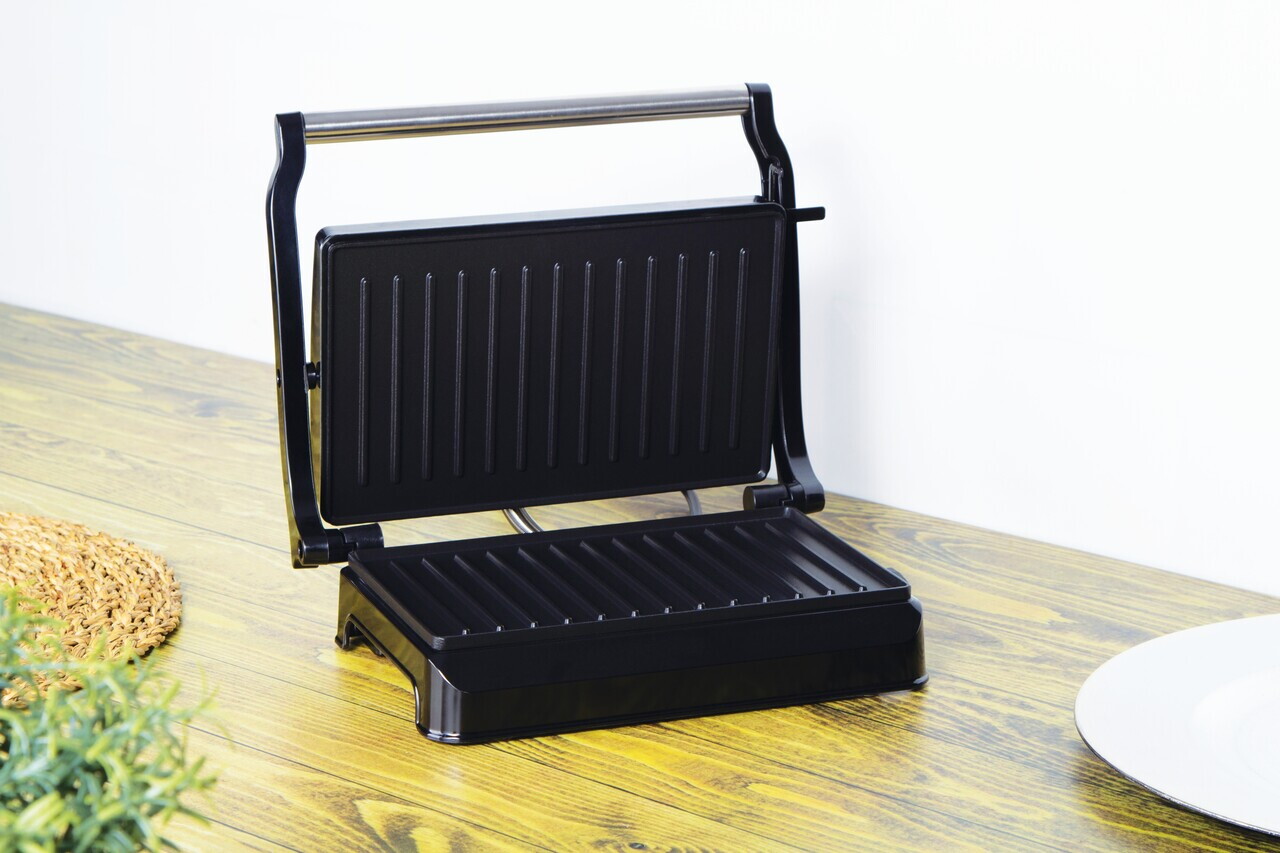 Gratar electric Berlinger Haus, Eternal, 700W, 23x14.5 cm, argintiu/negru - imagine 2