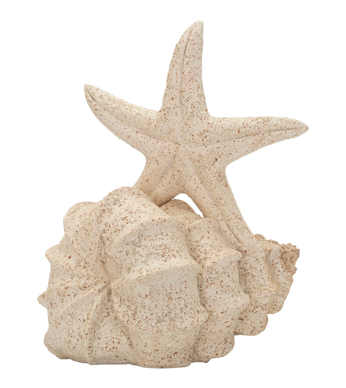 Decoratiune, Mauro Ferretti, Star Fish, 18x13x21.2 cm, polirasina, bej - imagine 5