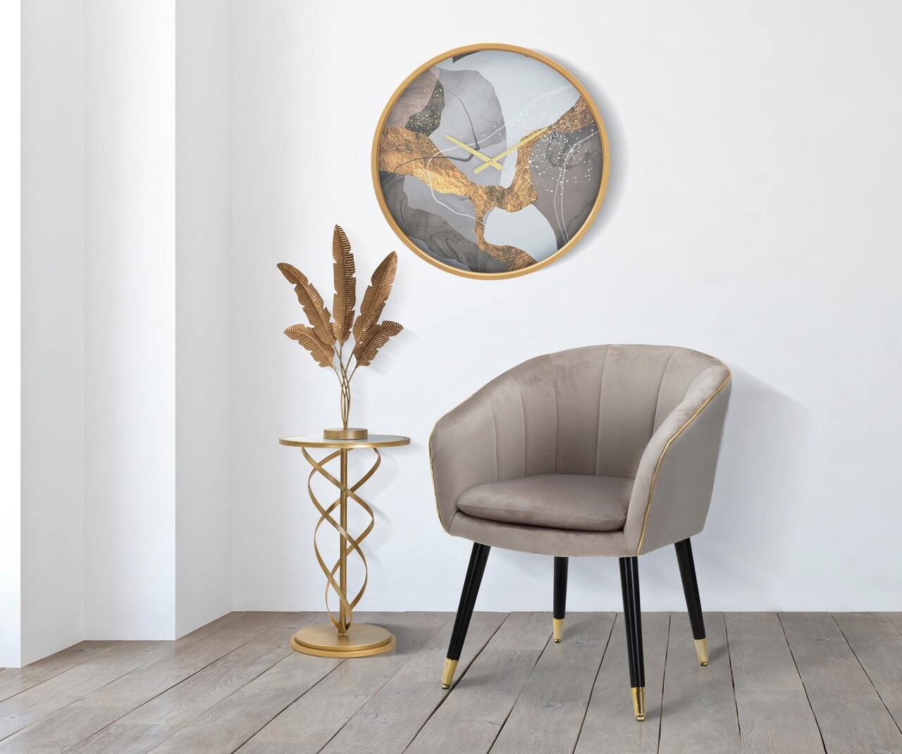 Ceas de perete Art Grey, Mauro Ferretti, Ø 60 cm, fier, multicolor - 1 | YEO