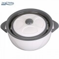 Set 2 caserole termice, Heinner Home, 2L/4L, inox/polipropilena, alb/gri