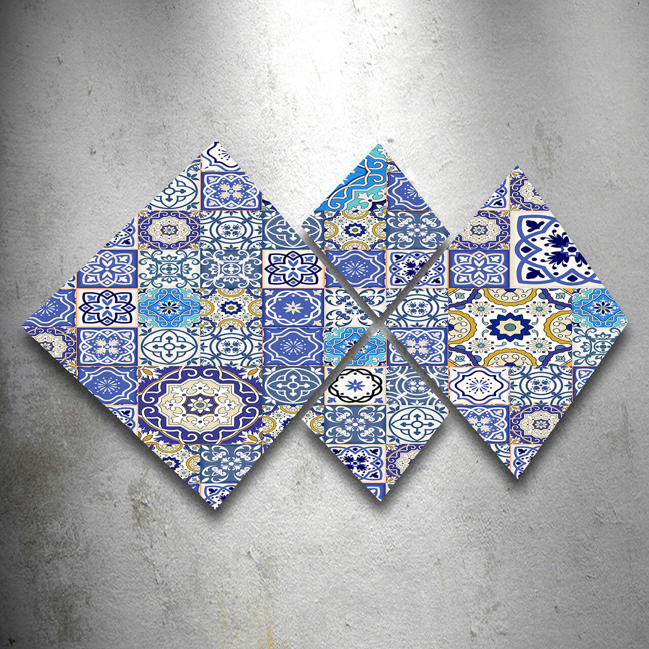 Set 4 tablouri decorative, 4MDF2987533, MDF, Imprimat UV, Multicolor - 1 | YEO