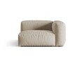 Modul dreapta pentru canapea, 1 loc, Martina-169, Micadoni Home, 121x106x75 cm, tesatura structurata catifelata, bej deschis