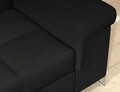 Coltar extensibil dreapta 4 locuri ELTAP, ERI-14, Eridano, 275x202x88 cm, lemn/poliester, negru
