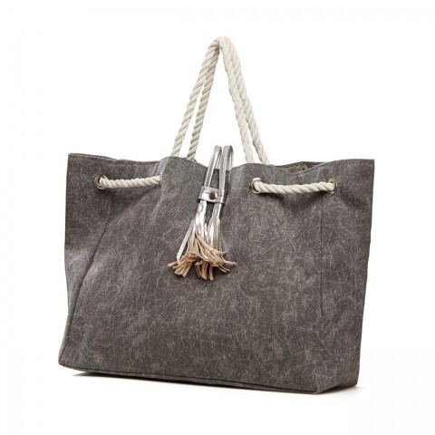 Geanta pentru plaja, 34x58 cm, Heinner, Grey