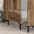 Dulap pentru haine, Hommy Craft, Kumsal STR, 160x47.5x201.4 cm, PAL, Maro