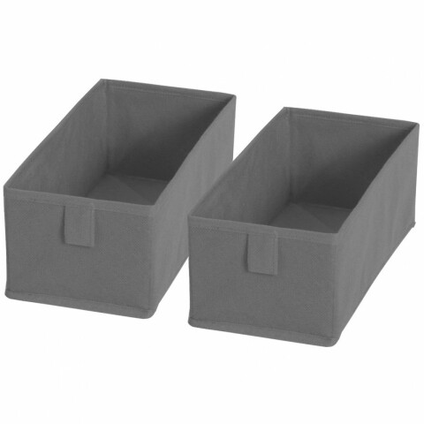 Set 2 cutii de depozitare Jocca Grey
