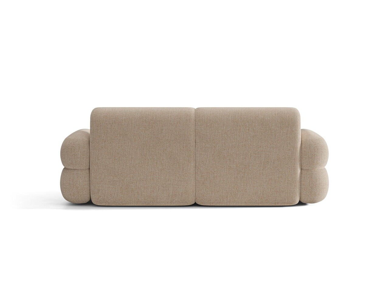 Canapea 3 locuri, Neo, Micadoni Home, 220x100x83 cm, tesatura Chenille Silencio, bej sand — imaginea 4