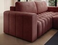 Coltar extensibil dreapta 4 locuri ELTAP, Bon-36, Bonett, 250x175x92 cm, lemn/poliester, roz inchis