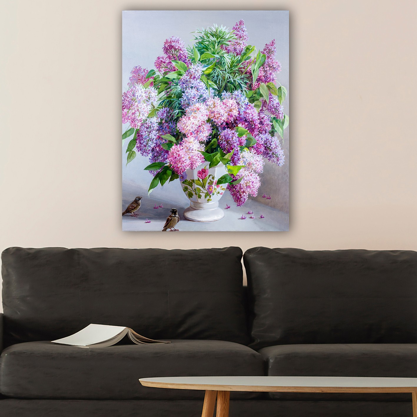 Tablou decorativ, 627061085_70100, Canvas, Rama din lemn (grosime 3 cm), Multicolor