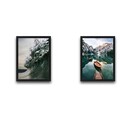 Set 2 tablouri decorative, Serenity Set, PAL, Hartie, Multicolor