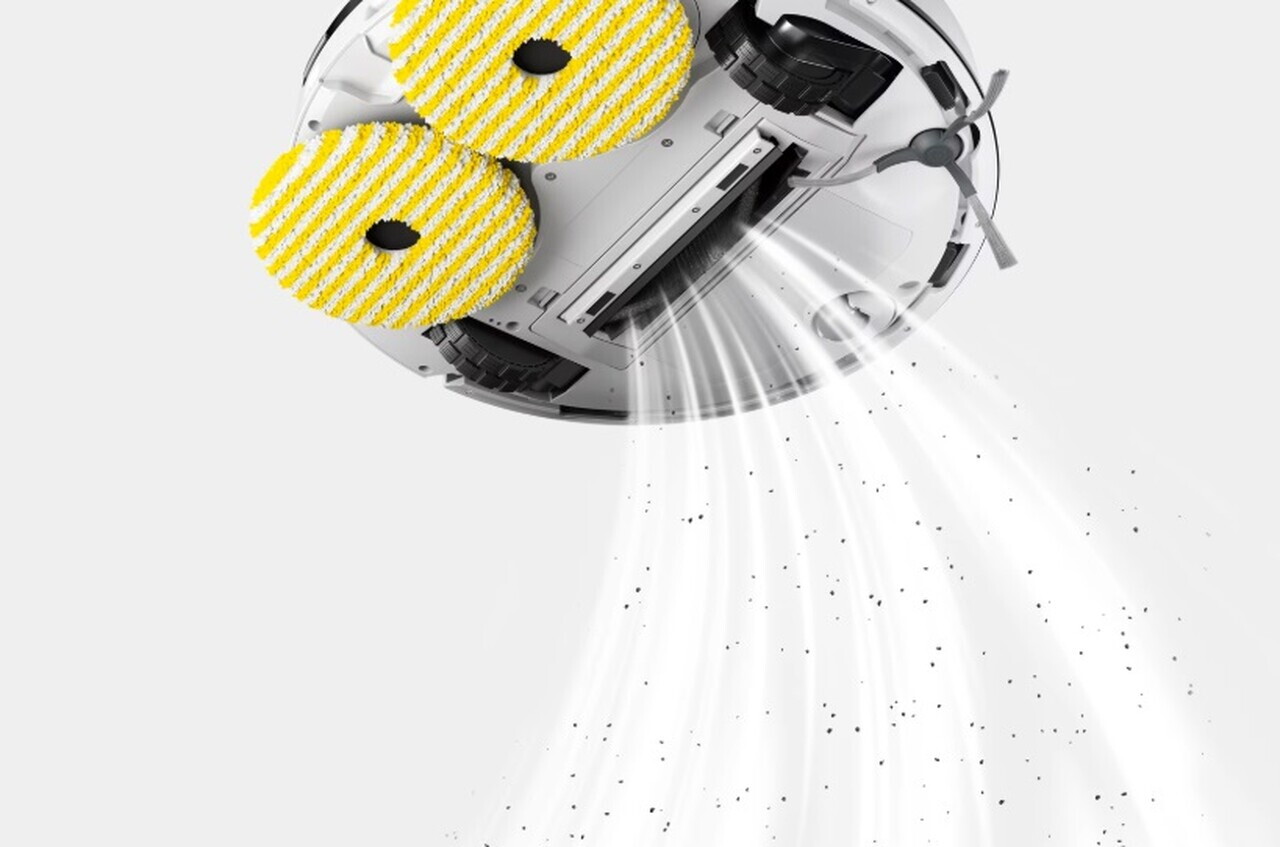 Aspirator robot cu spalare cu discuri rotative RVM 4 Comfort Extra, Karcher, alb/negru — imaginea 8