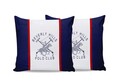 Set 2 fete de perna, 60x60 cm, 100% bumbac ranforce, Beverly Hills Polo Club, BHPC 001, albastru inchis