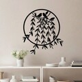 Decoratiune de perete, Bird Nest, Metal, Latime: 56 cm / Inaltime: 56 cm, Multicolor