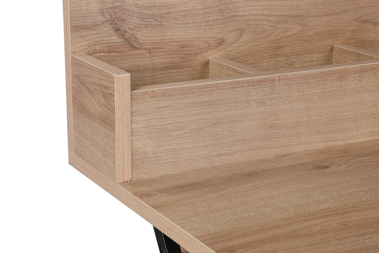 Masa de toaleta / machiaj, Mod Design, Soona, 100x50x124 cm, Stejar / Negru