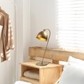 Lampa de masa, Acuka - 12291, Fulgor, 18 x 26 x 54 cm, 1 x E14, 40W, auriu