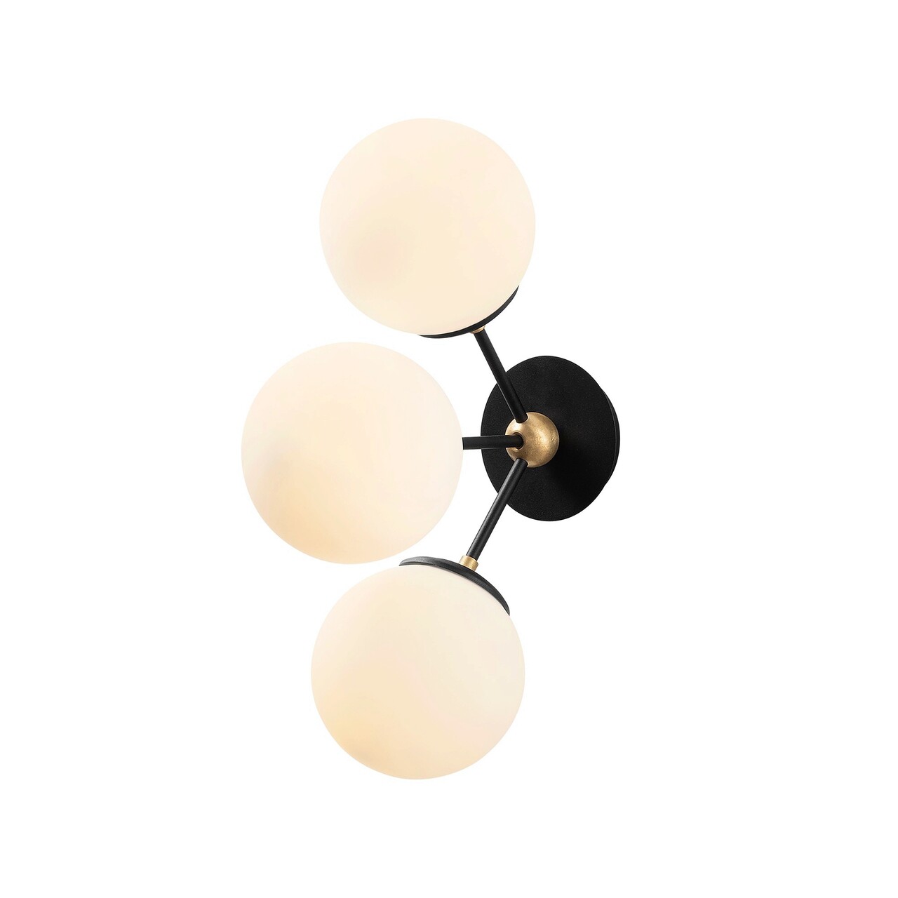 Aplica de perete, Tatum, 584TTM1912, Metal, Alb/Negru - 1 | YEO