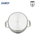 Oala cu capac 5 L, Titanium3, Cooking by Heinner, 24x12 cm, inox/sticla, argintiu