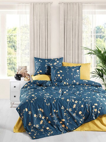 Lenjerie de pat pentru o persoana single xl (de), golden, life style, bumbac ranforce