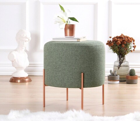 Fotoliu puf, fluffe, 209flf1172, 50% bumbac, 50% in, verde