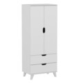 Dulap pentru haine, Inarch, Valencia, 72x176x47 cm, PAL, Alb
