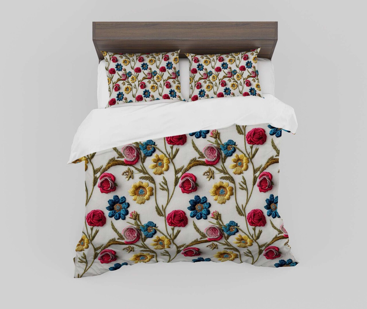 Set husă de pilotă dublă (FR), L'essentiel Maison, FLW_DVT25-17, Multicolor - view 4