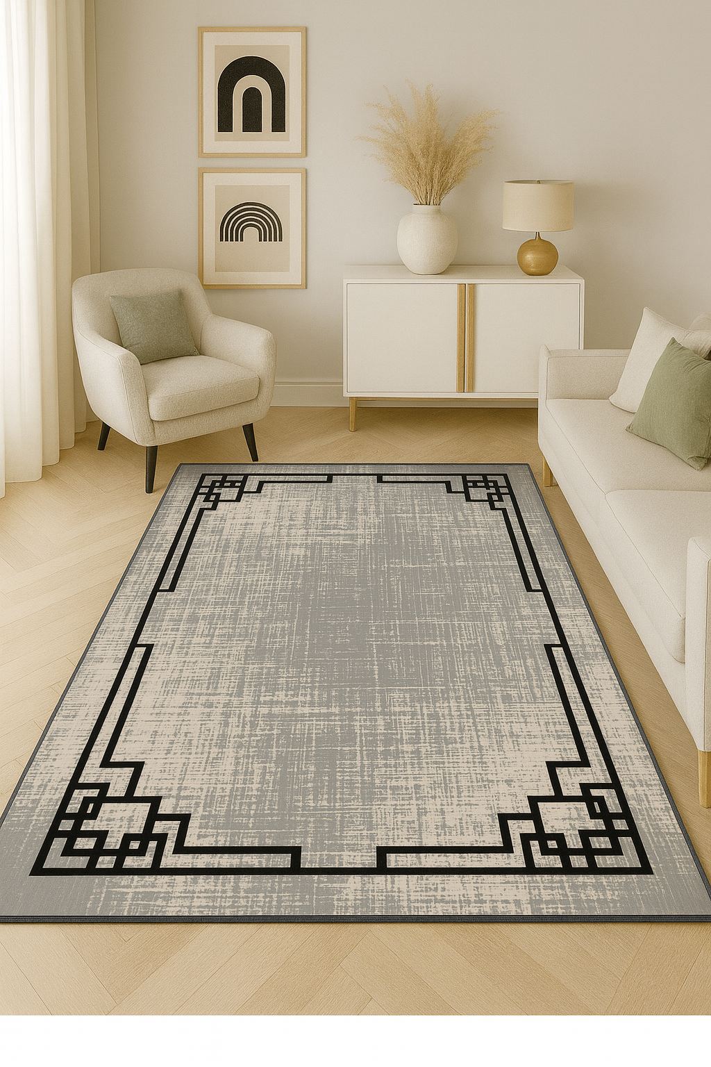 Covor, HM-CRP25-16, 100x180 cm, Poliester, Multicolor