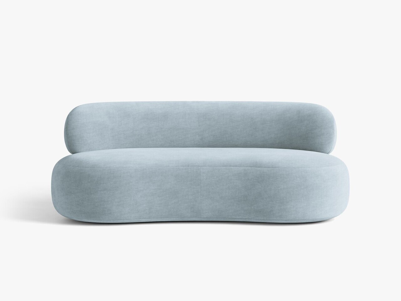 Canapea 3 locuri, Aura, Micadoni Home, 186x101x75 cm, tesatura Chenille, albastru pastel — imaginea 10