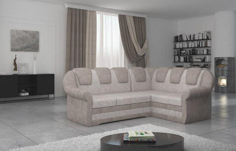Coltar extensibil dreapta 3 locuri ELTAP, LII-022, Lord II, 243x195x112 cm, lemn/poliester, bej deschis/bej