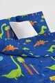 Lenjerie de pat pentru o persoana 2 piese, Dinolar - Dark Blue, Eponj Home, 65% bumbac/35% poliester