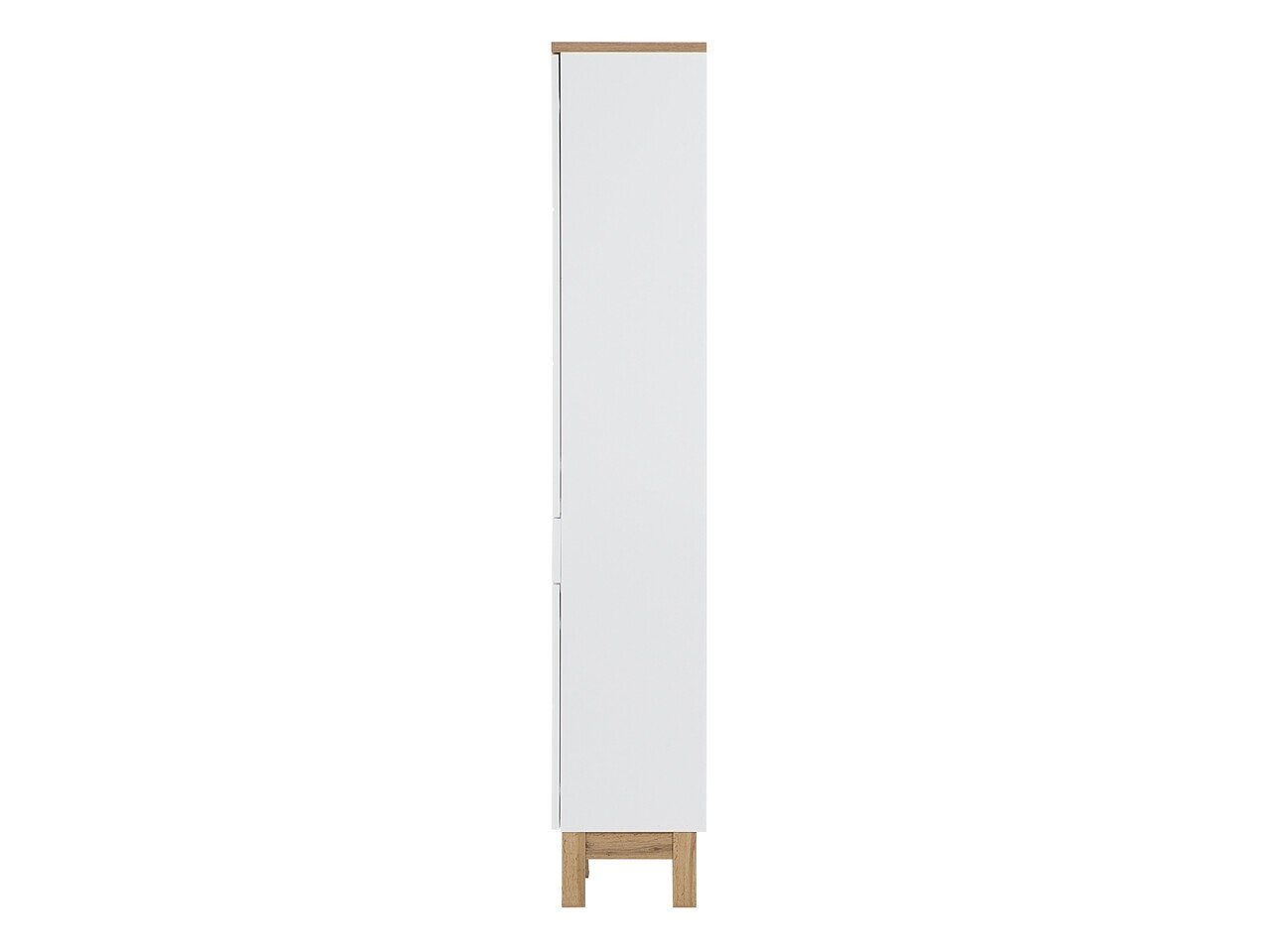 Set mobilier baie Bali White Lava 80 cm 841, dulap inalt, masca cu lavoar si cabinet cu oglinda, Comad, MDF/PAL, alb - view 7