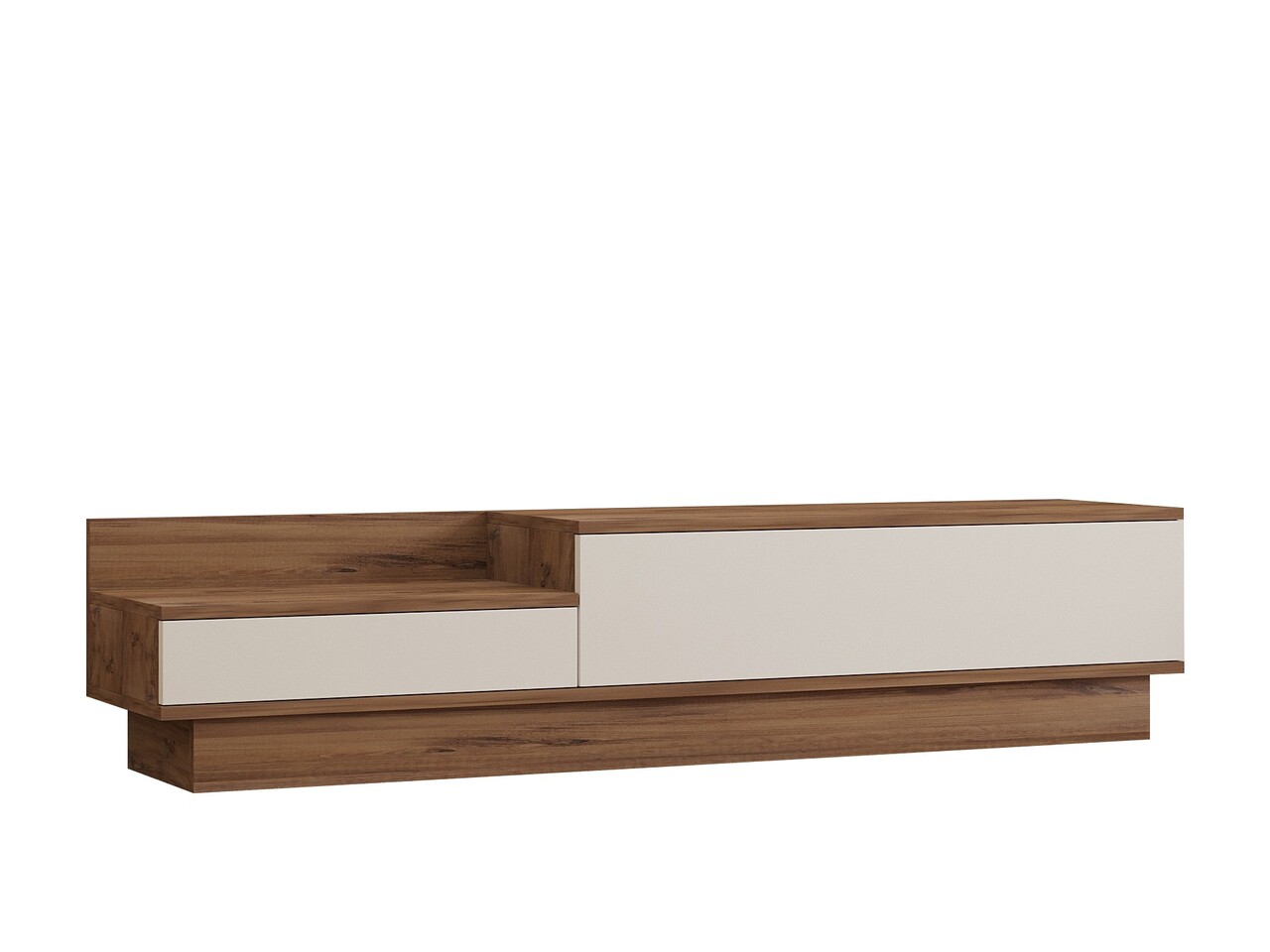 Comoda TV, Hanah Home, Barko, 160x35x35 cm, Pin Atlantic / Alb - imagine 5