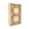 Corp biblioteca, Zena Home, Pana, 83x138x27 cm, PAL, Stejar
