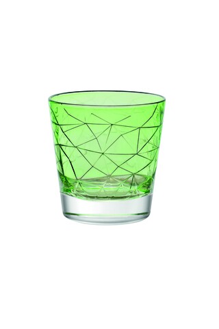 Set 6 pahare whisky, Vidivi, Dolomiti, 370 ml, sticla, verde mezoni.ro