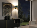 Aplica de perete ELTAP, Vespillo, 26x18x24 cm, 1xE27, 15W, otel/PVC, verde/auriu