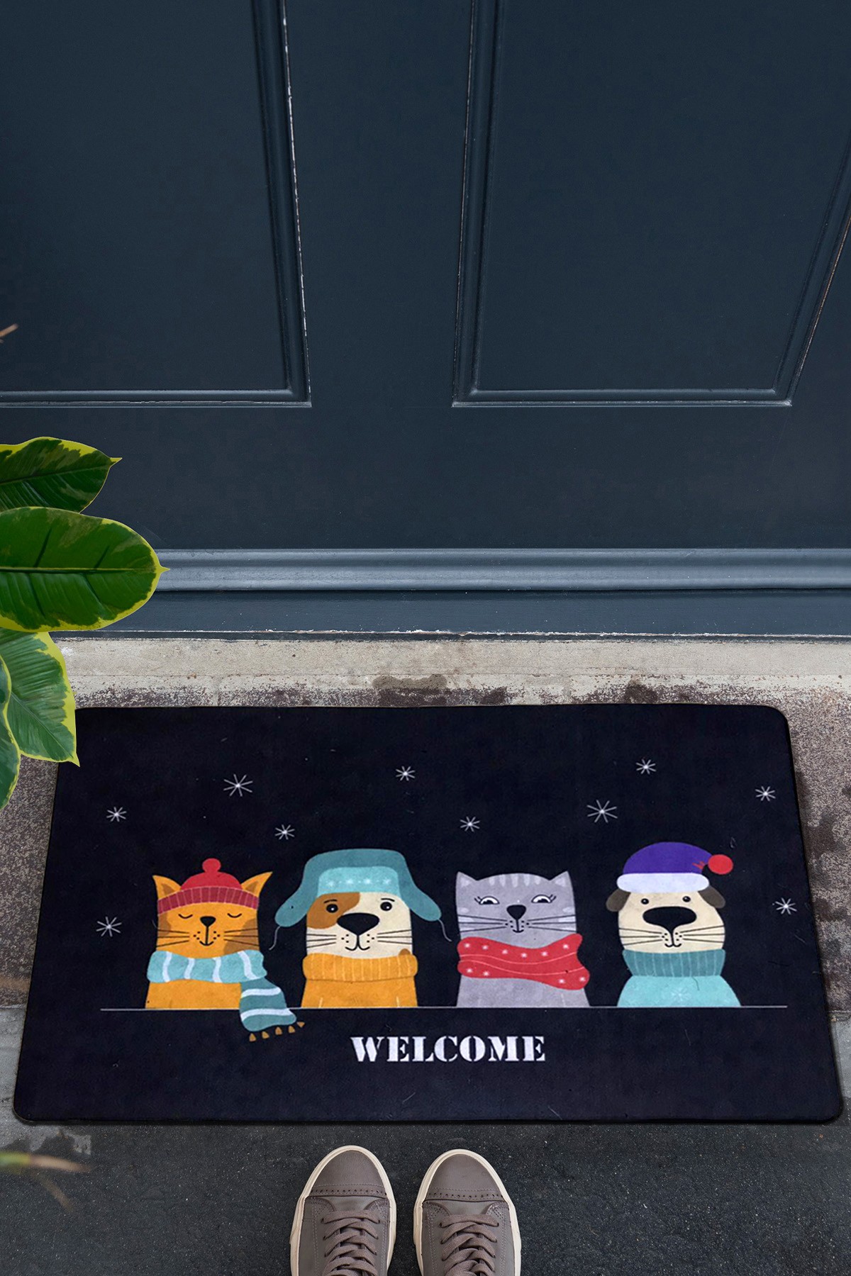 Covoraș din PVC, Pvc Cute, 40x60 cm, PVC, Multicolor