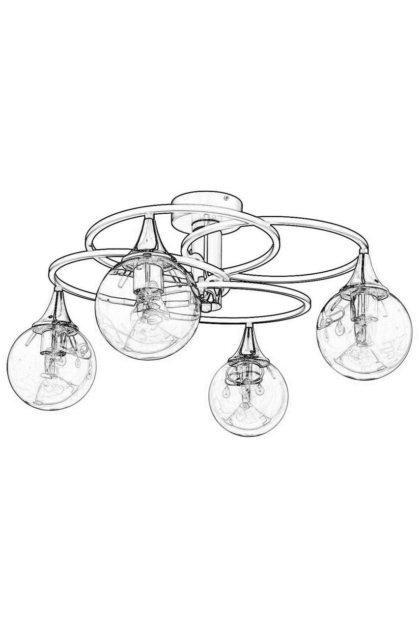 Lustra, Avonni, 683AVN1127, Metal, Negru/Bronz - 1 | YEO