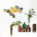 Decoratiune de perete, Luminescence, Metal, Dimensiune: 68 x 40 cm, Multicolor