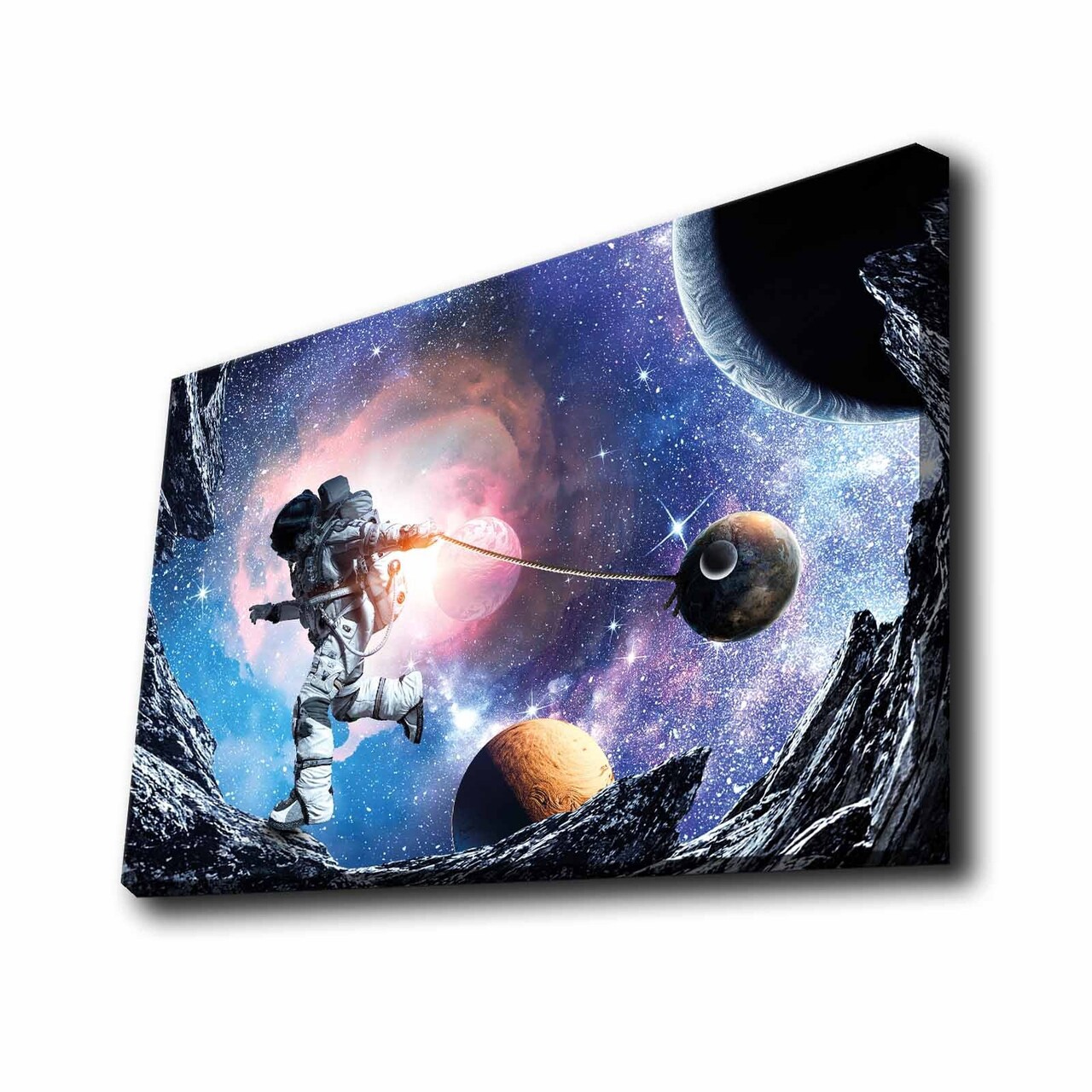 Tablou decorativ cu lumina LED, 4570KTLGDACT, Dimensiune: 45 x 70 cm, Multicolor - view 3