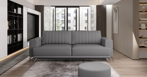 Canapea extensibila 4 locuri ELTAP, SO-ELI-29SOF, Elise, 250x95x90 cm, lemn/poliester, gri
