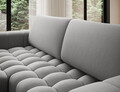 Coltar extensibil stanga 4 locuri ELTAP, Bon-18, Bonett, 250x175x92 cm, lemn/poliester, gri deschis
