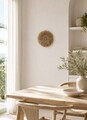 Decoratiune de perete, DB0011, Mărgele de lemn, Natural